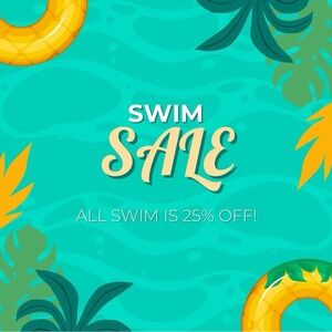 Tropical Swim Sale Poster